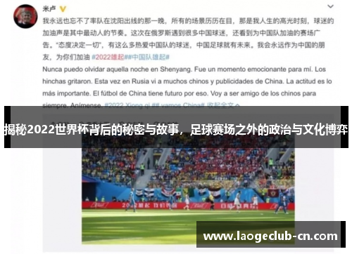 揭秘2022世界杯背后的秘密与故事，足球赛场之外的政治与文化博弈